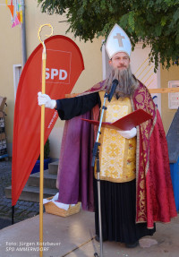 Der Heilige Burkhard bei seinem Prolog
