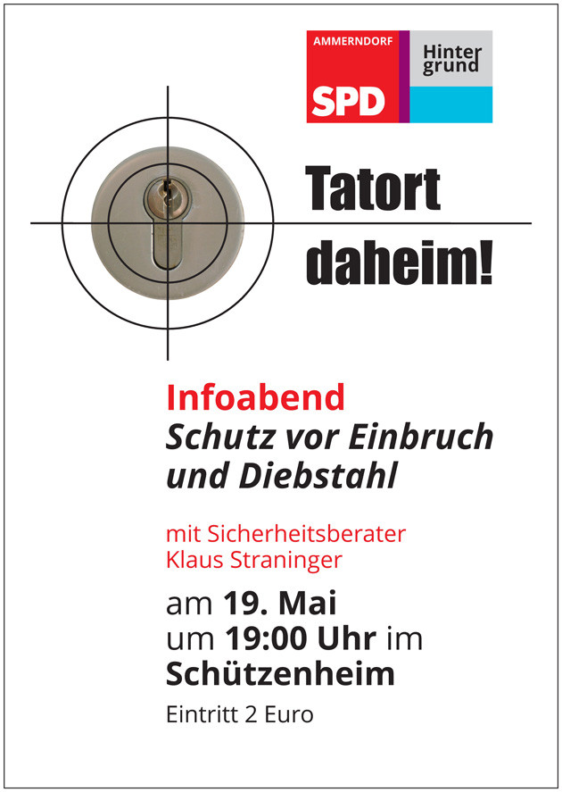 Plakat: Tatort daheim!