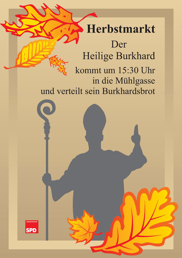 Herbstmarkt-Plakat Bischof