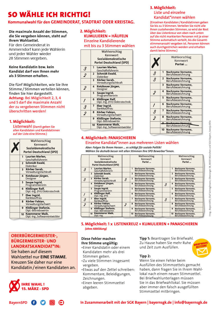 Wahlanleitung Kommunalwahl 2020